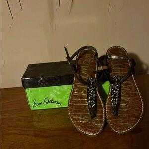 Sam Edelman Black Strappy Sandals